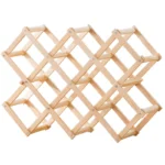 wooden wine rack