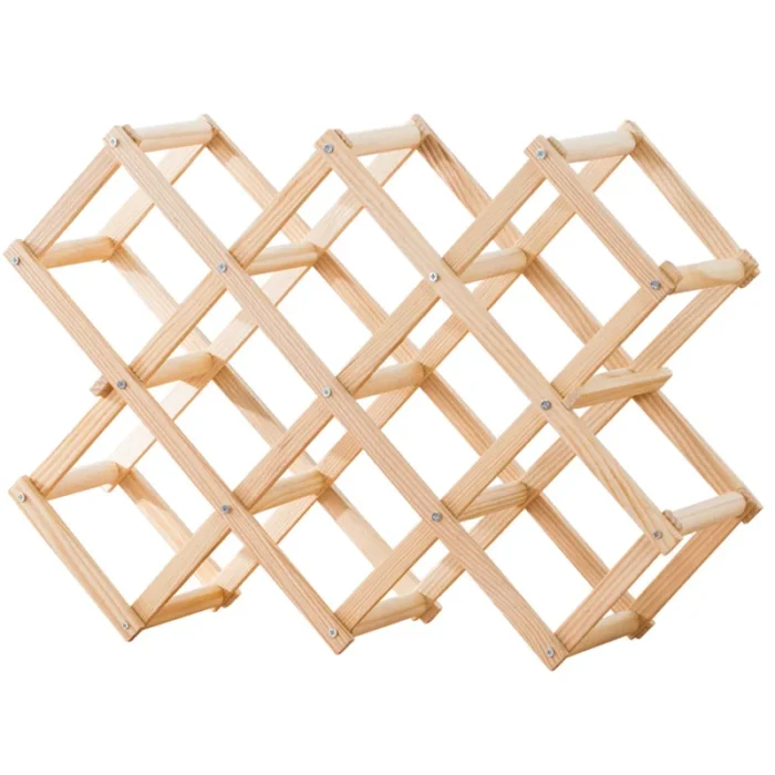 wooden wine rack
