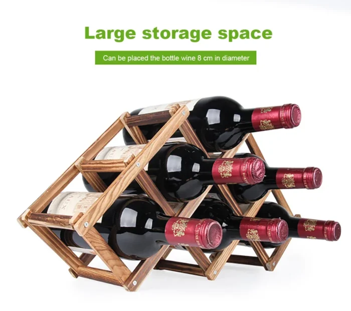 wooden wine rack