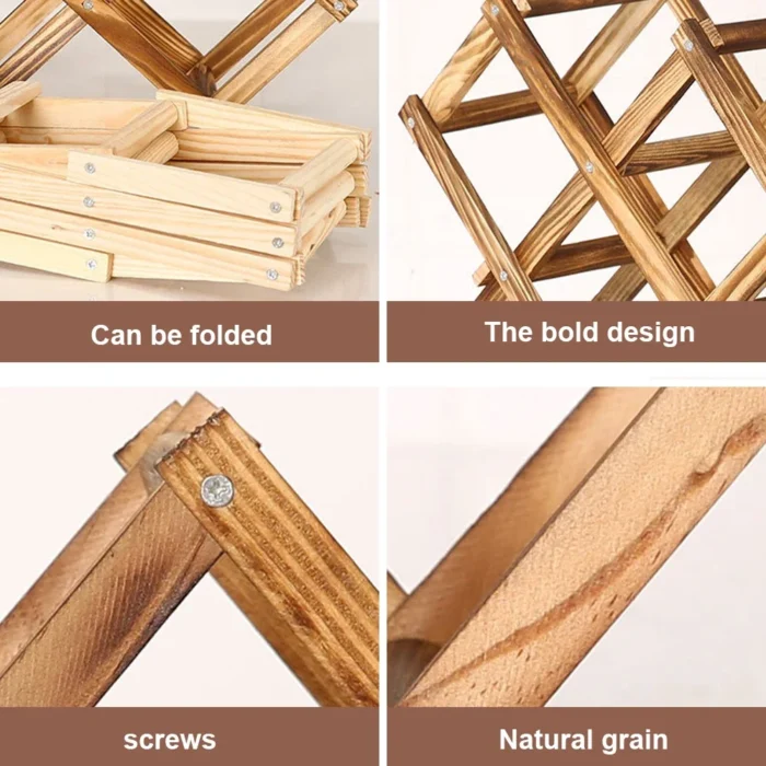 wooden wine rack