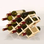 wooden wine rack
