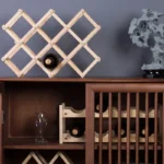 wooden wine rack