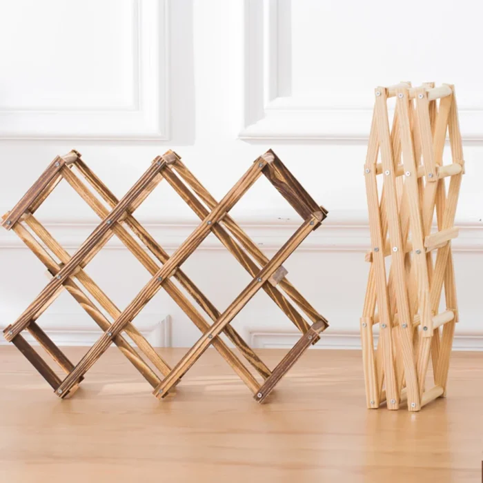 wooden wine rack